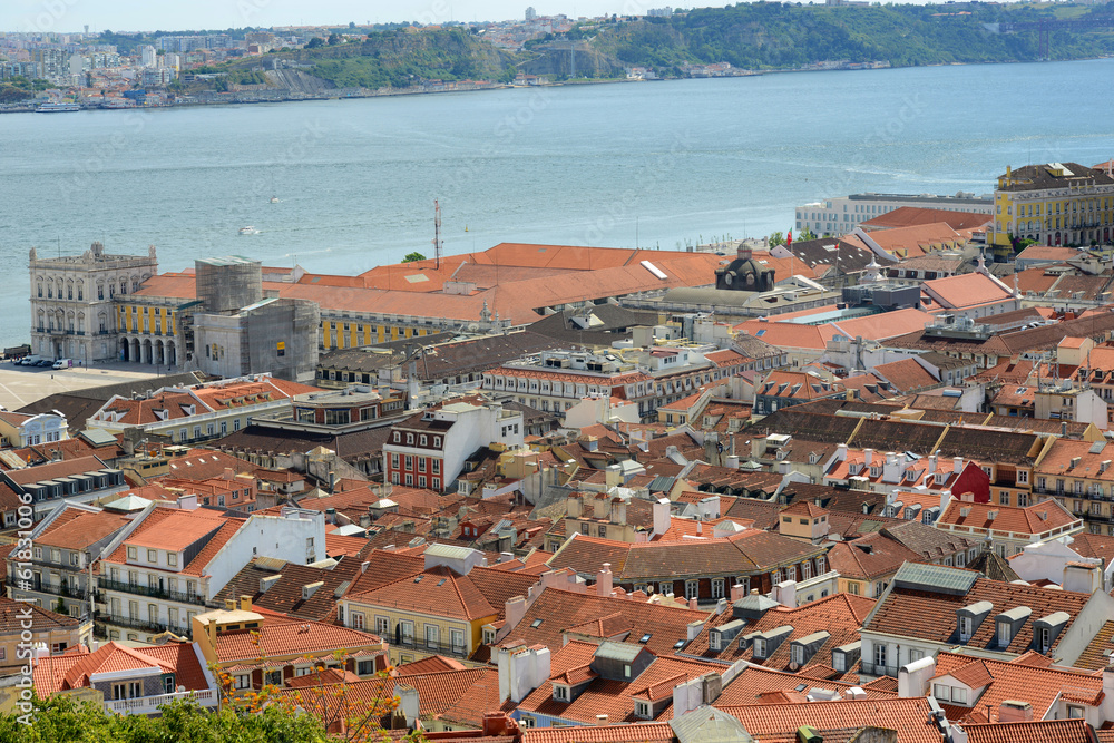 Alfama District and Tejo River from Castle of São Jorge, Lisbon