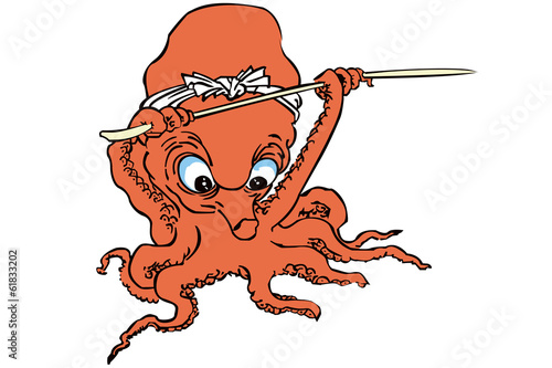 歌川国芳 流行蛸のあそびのイメージイラスト