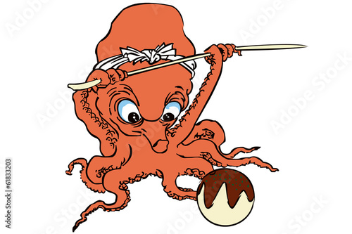 歌川国芳 流行蛸のあそびのイメージイラスト