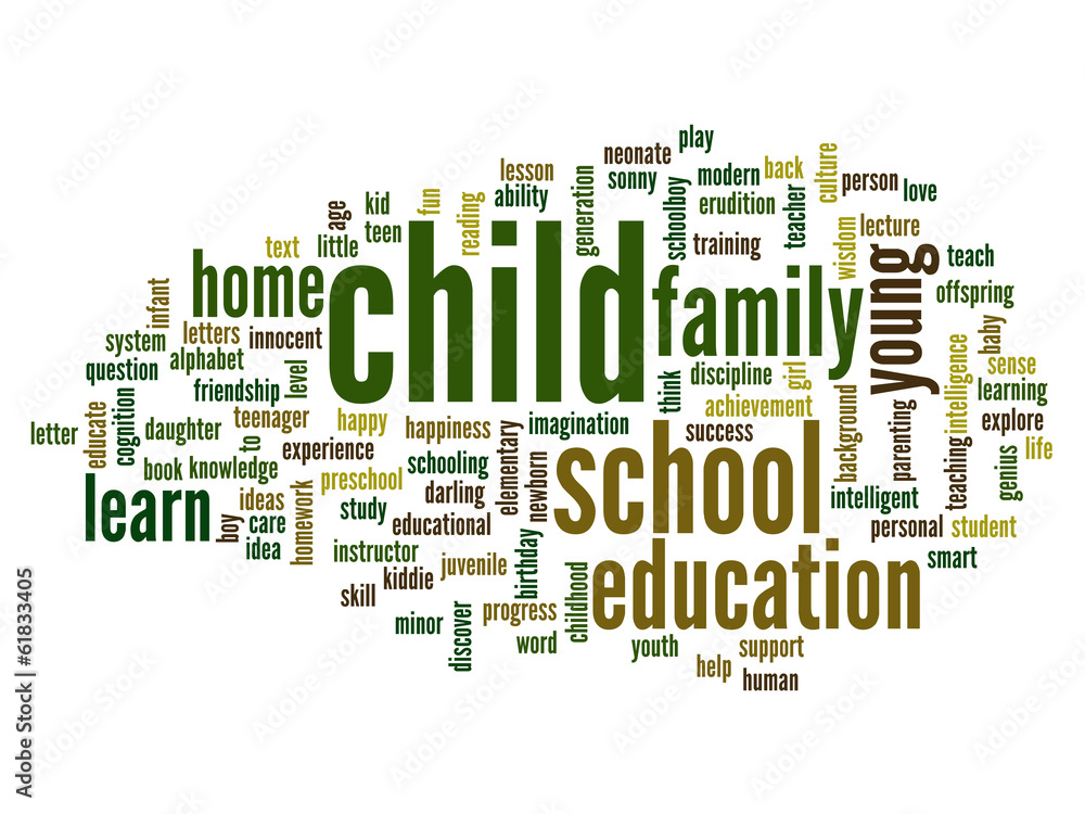 Conceptual child education word cloud Conceptual child education word cloud