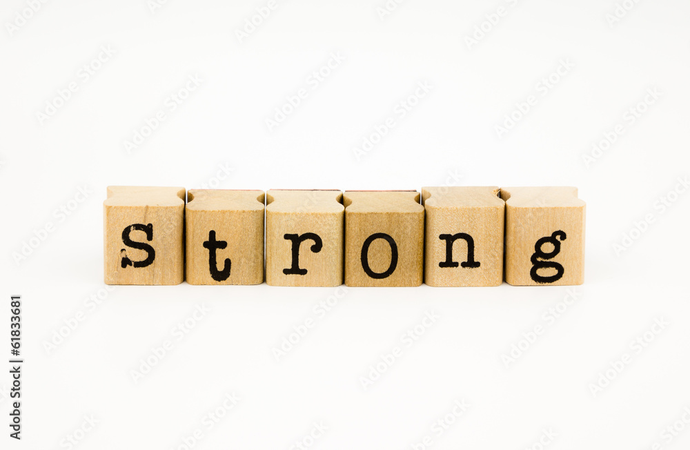 strong wording isolate on white background strong wording isolate on white background