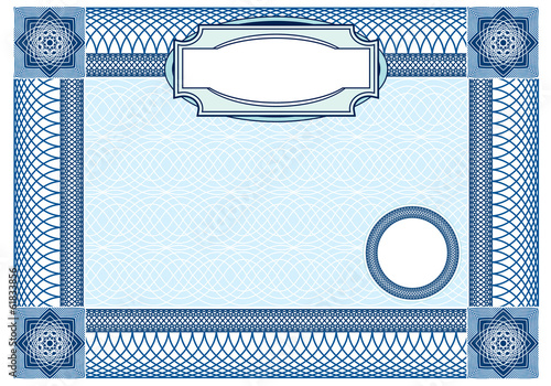 Business background, Guilloche ornamental Element for Certificat