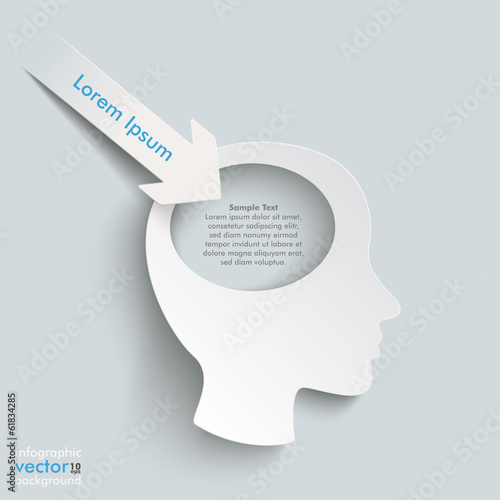 Paper Arrow White Head