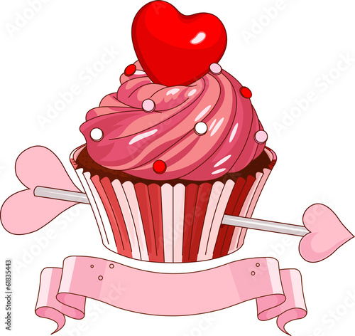Valentine cupcake