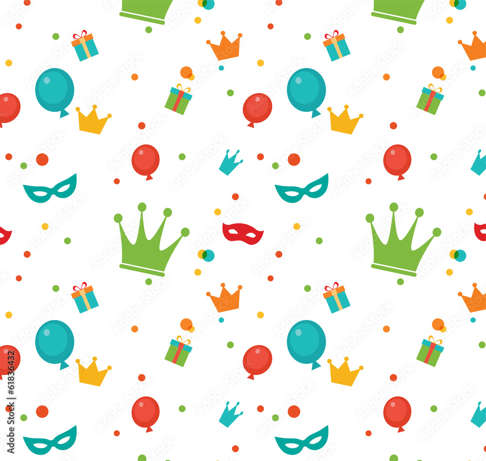 Jewish holiday Purim pattern. Vector illustration Jewish holiday Purim pattern. Vector illustration