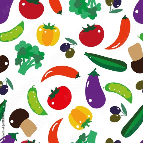 seamless pattern vegetables