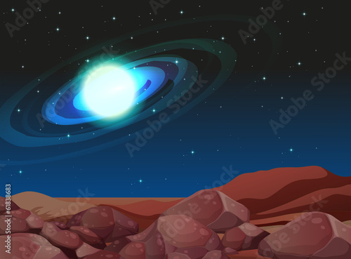 A bright sky