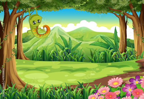 A lizard at the forest