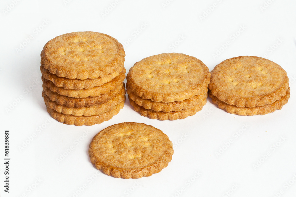 Galettes bretonnes sur fond blanc Galettes bretonnes sur fond blanc