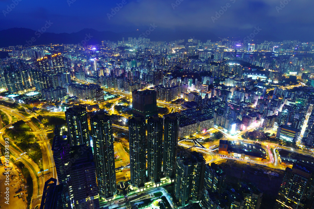 Obraz premium Hong Kong downtown