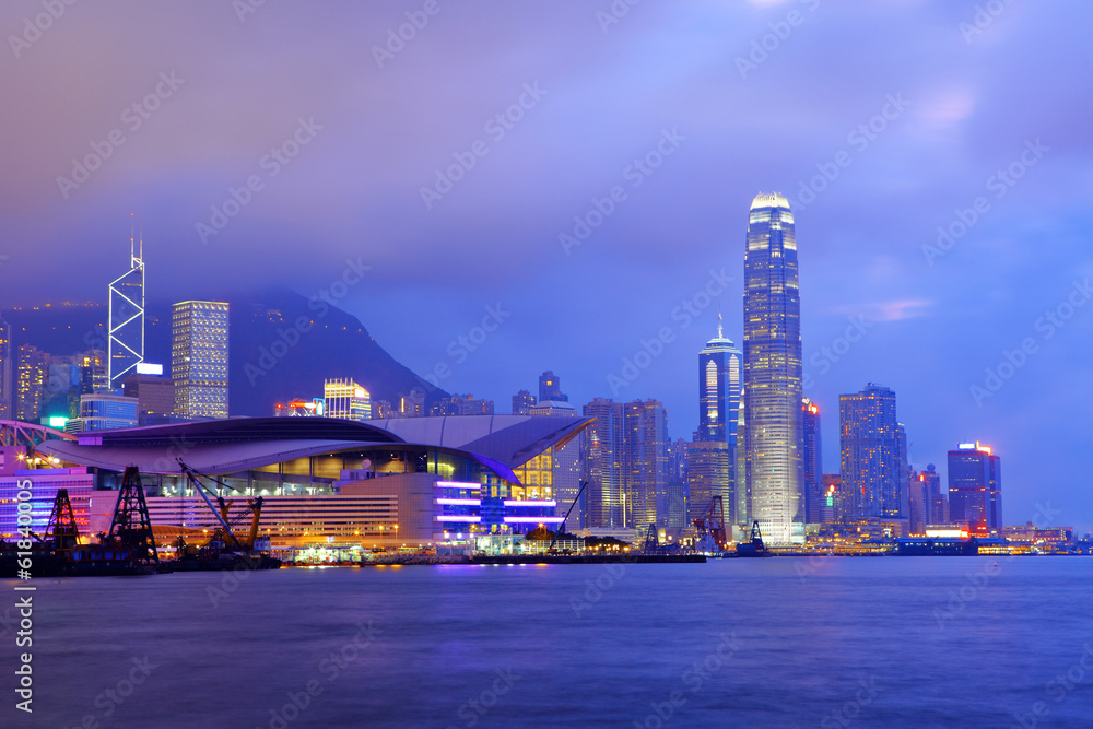 Obraz premium Hong Kong at night