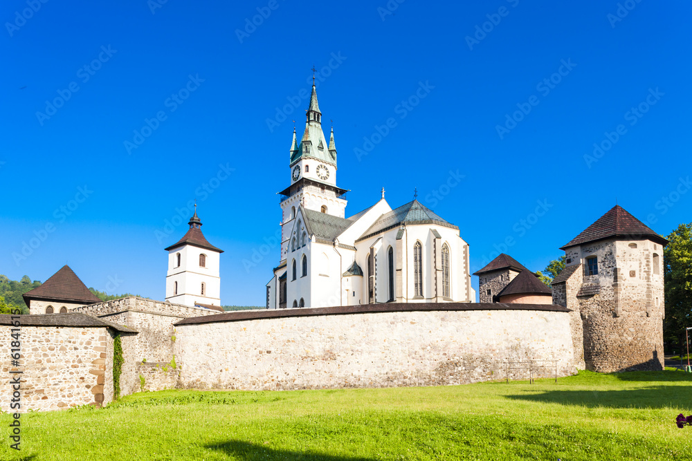 castle and church of Saint Catherine, Kremnica, Slovakia