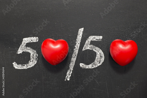 fifty-fifty
