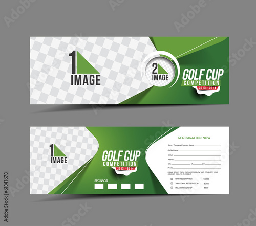 Golf Cup Header & Banner Design
