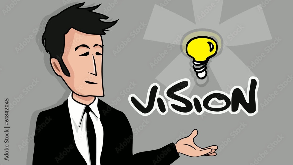 Cartoon business teamwork vision marketing skills success Cartoon business teamwork vision marketing skills success