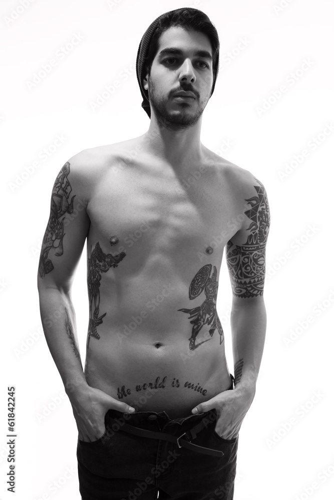 Fototapeta premium bw beret