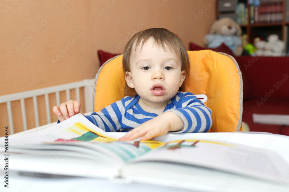 baby with book baby with book