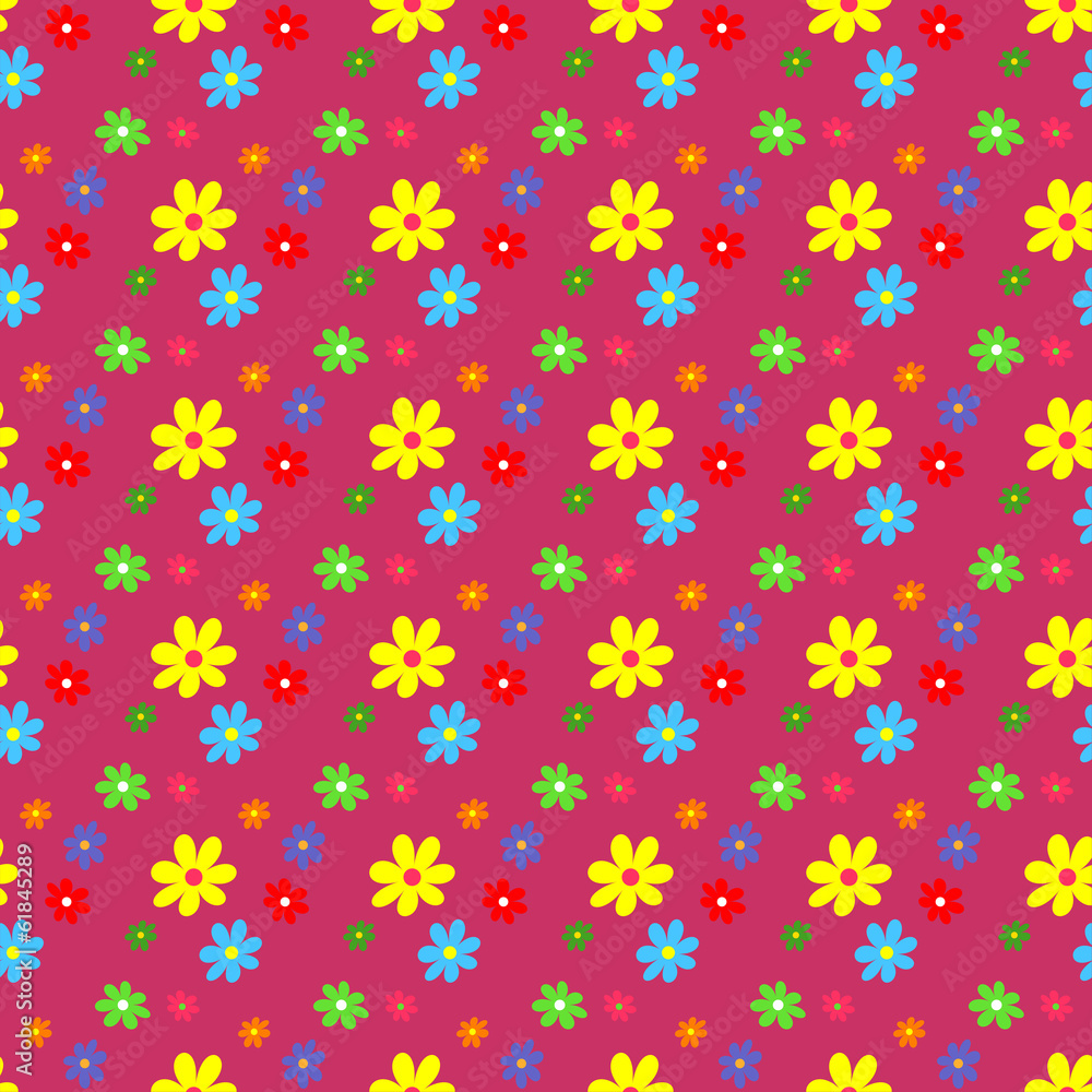 Seamless pattern with flowers. Seamless pattern with flowers.