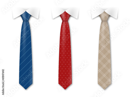 Cravates vectorielles 1 Fototapet