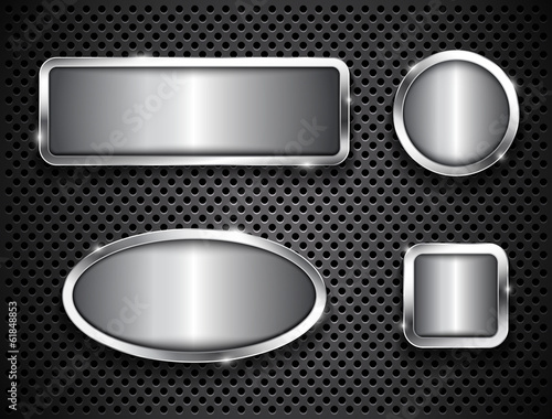 Metallic buttons