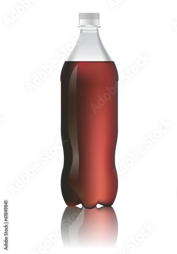 bottle of cola soda vector illustration photo