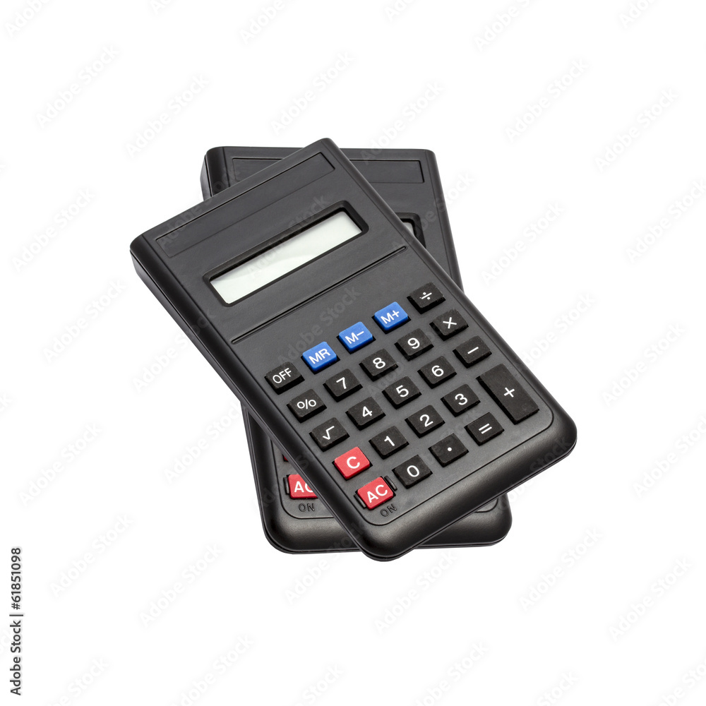 Black calculator Black calculator