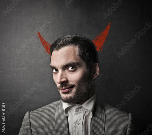 Bild auf Leinwand evil man