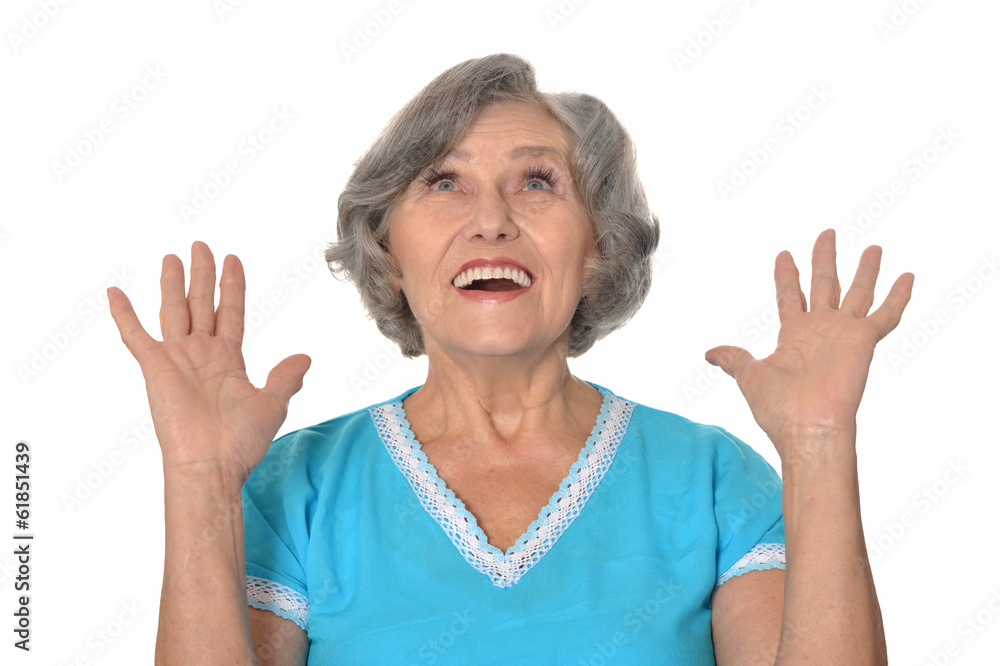 Amaze elderly woman Amaze elderly woman