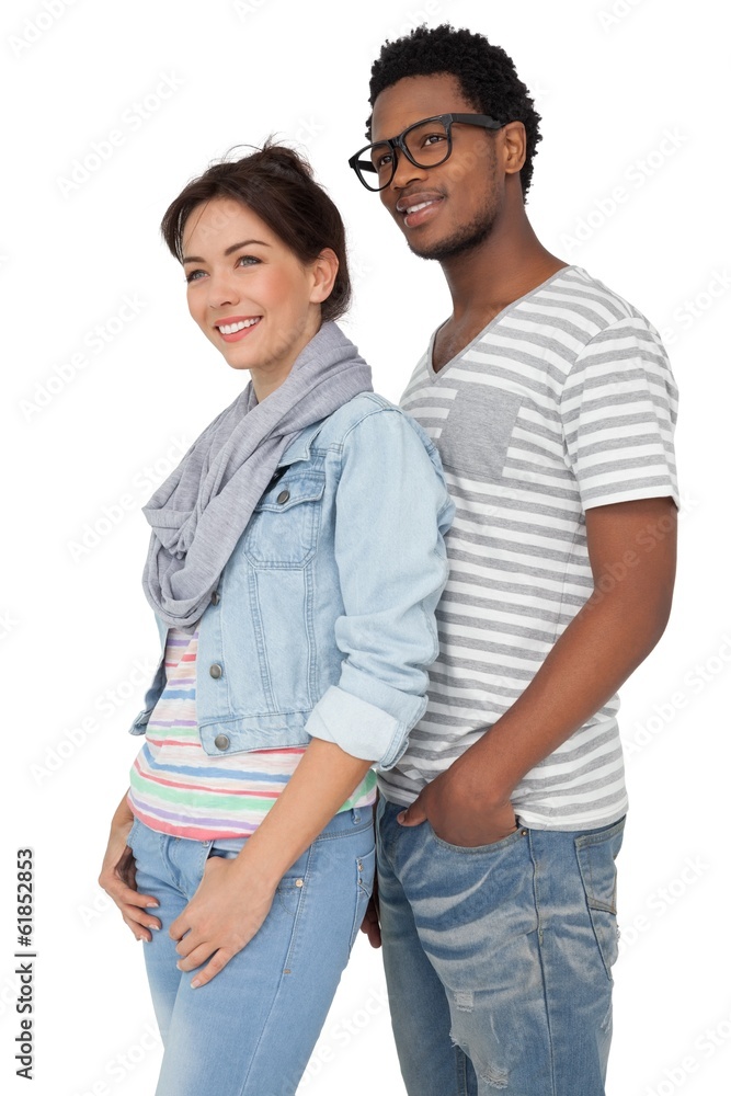 Portrait of a smiling cool young couple Portrait of a smiling cool young couple