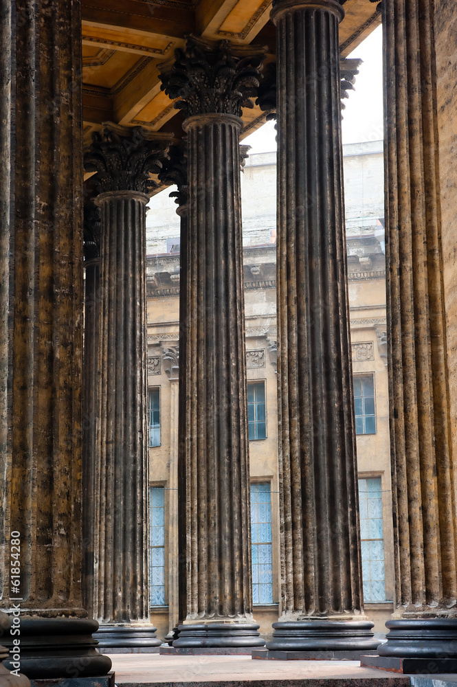 beautiful colonnade of the Kazan Cathedral in St. Petersburg beautiful colonnade of the Kazan Cathedral in St. Petersburg
