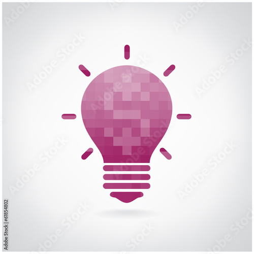 Creative light bulb concept