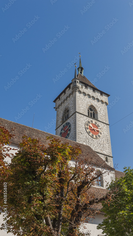 Schaffhausen, Kirchturm, Sankt Johann, Altstadt, Schweiz