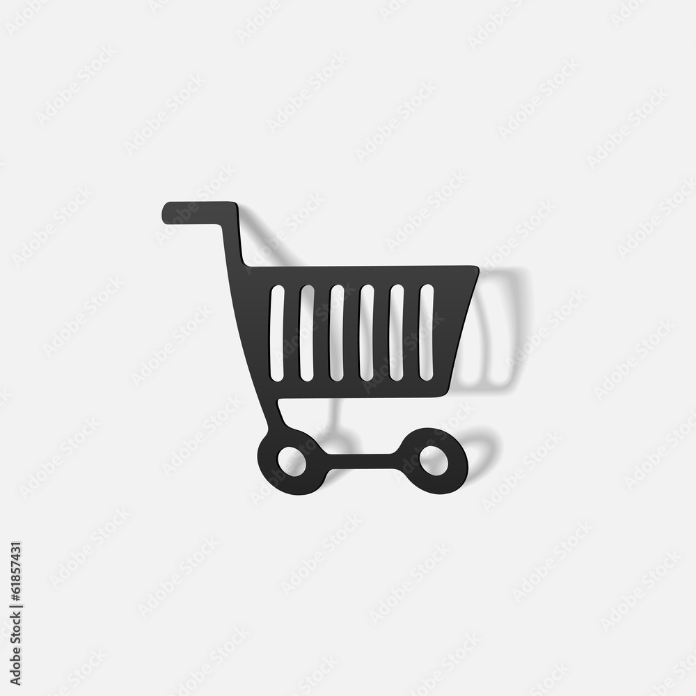 realistic design element: grocery cart realistic design element: grocery cart