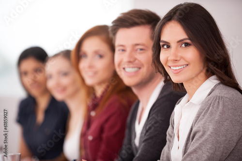 Fototapeta People at the seminar.