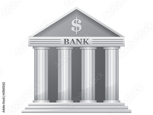 Bank building, vector eps10 illustration