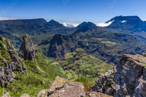 Piton Maïdo with view towards Mafate, La Réunion photo