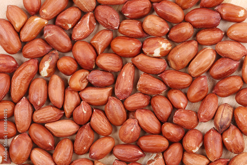 Pile of peanuts close up. Pile of peanuts close up.