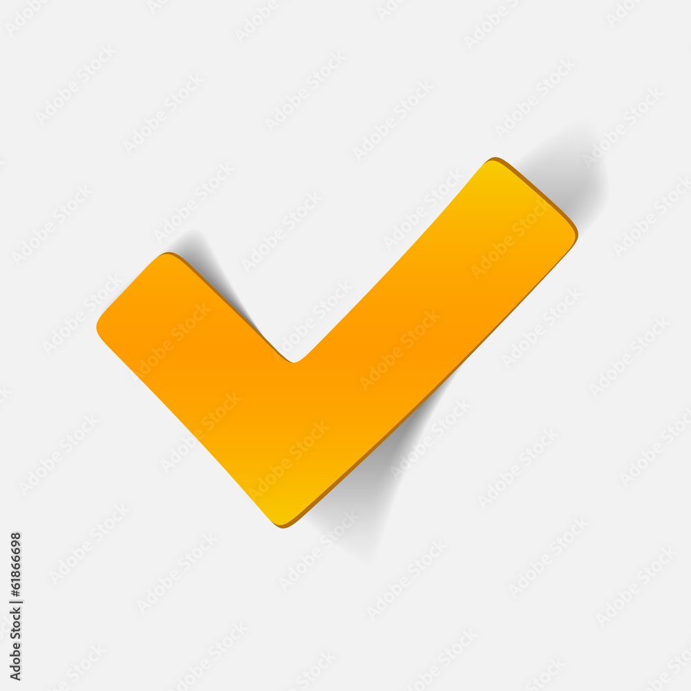 realistic design element: tick, yes realistic design element: tick, yes
