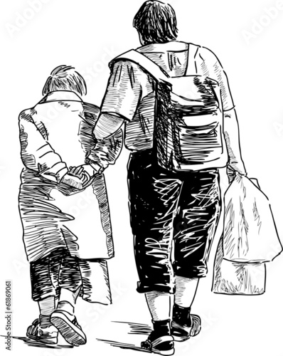 grandmother and grandson