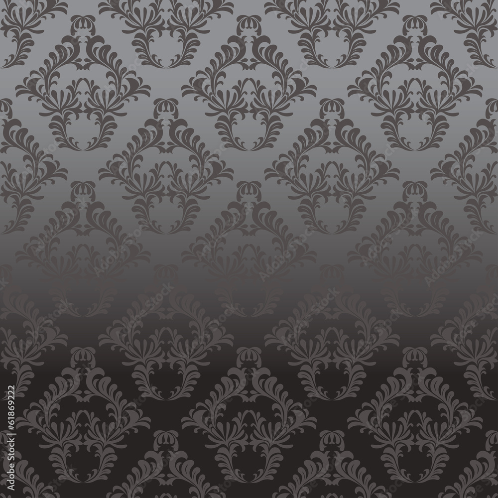 Dark Shiny Damask Background