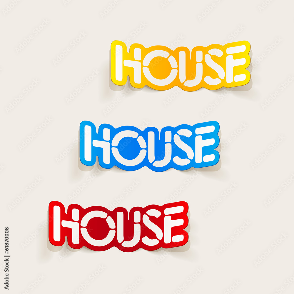 realistic design element: house realistic design element: house