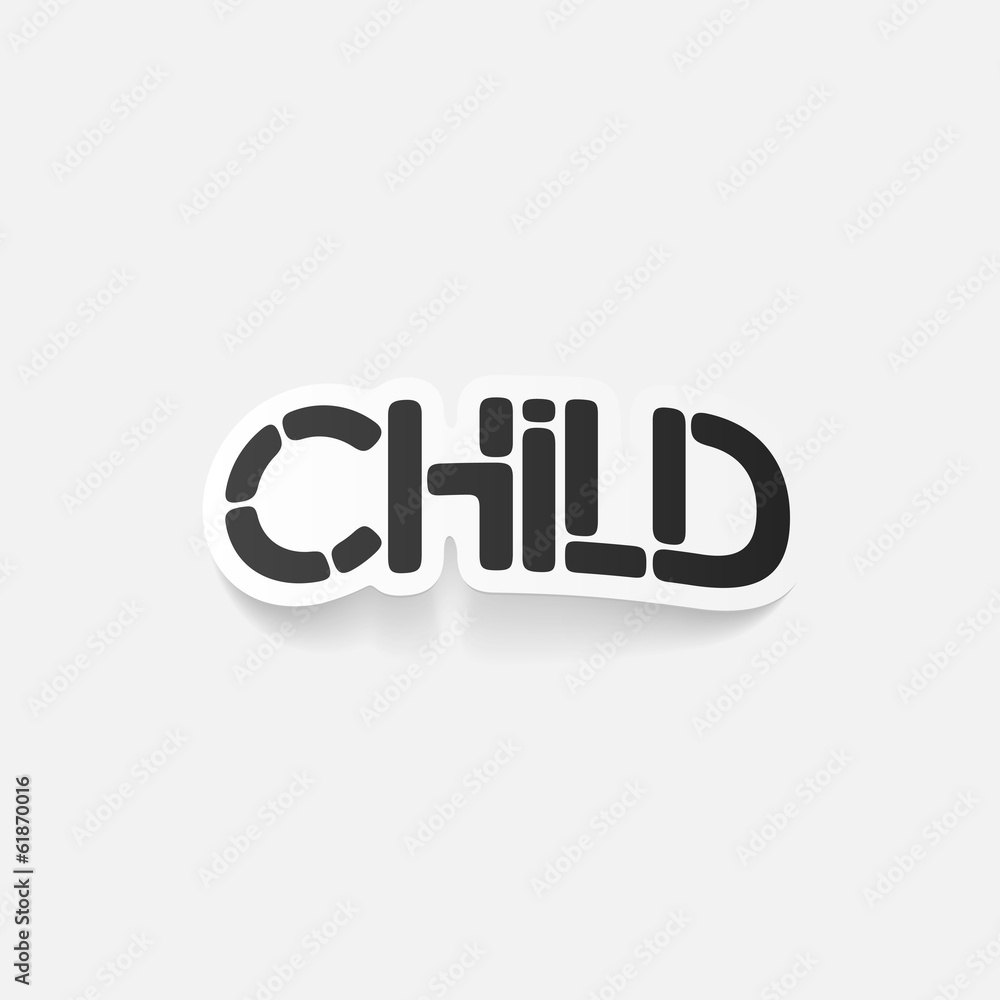 realistic design element: child realistic design element: child