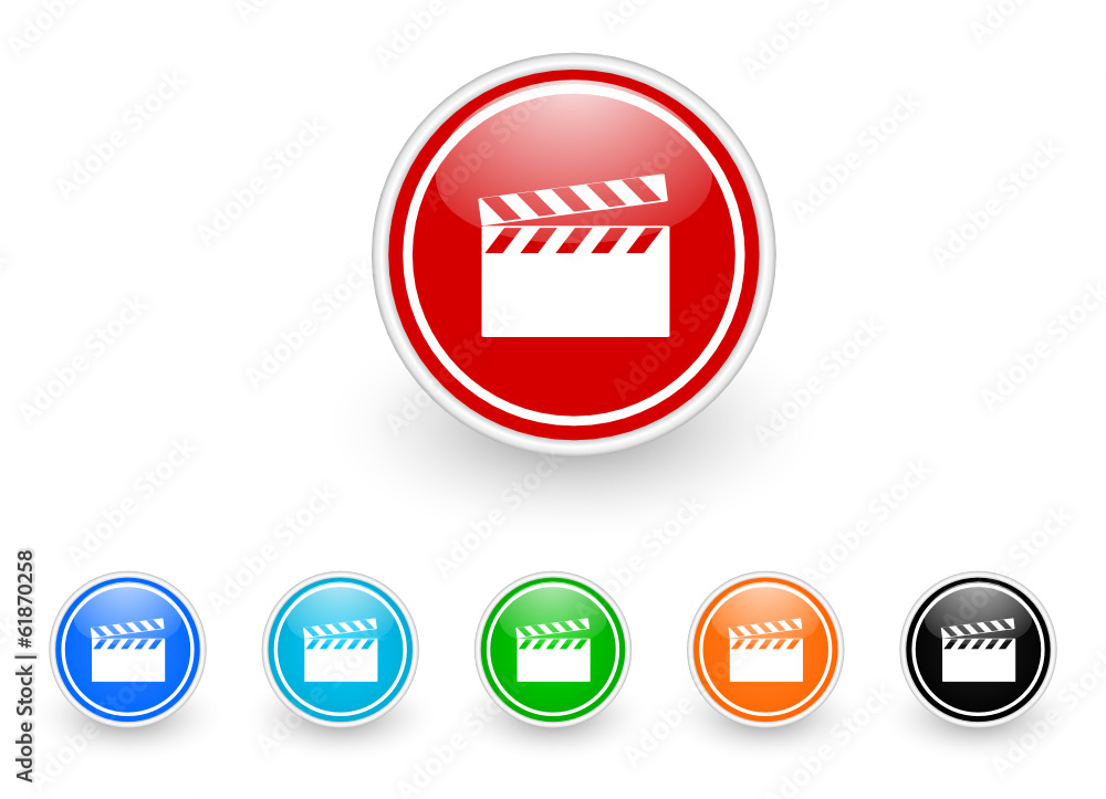 video icon vector set video icon vector set