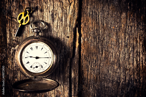 Wallpaper Mural Pocket watch and key Torontodigital.ca