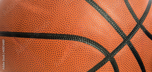 Obraz na plátně leather basketball as a background