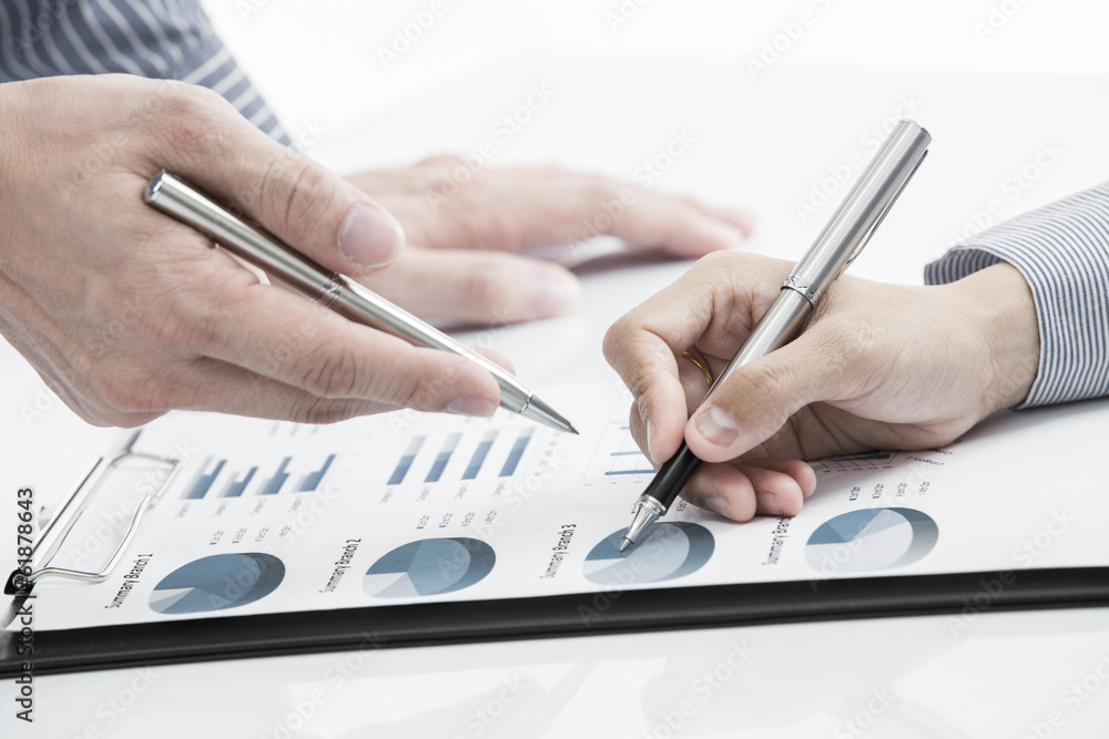 Business people discussing during a meeting Business people discussing during a meeting
