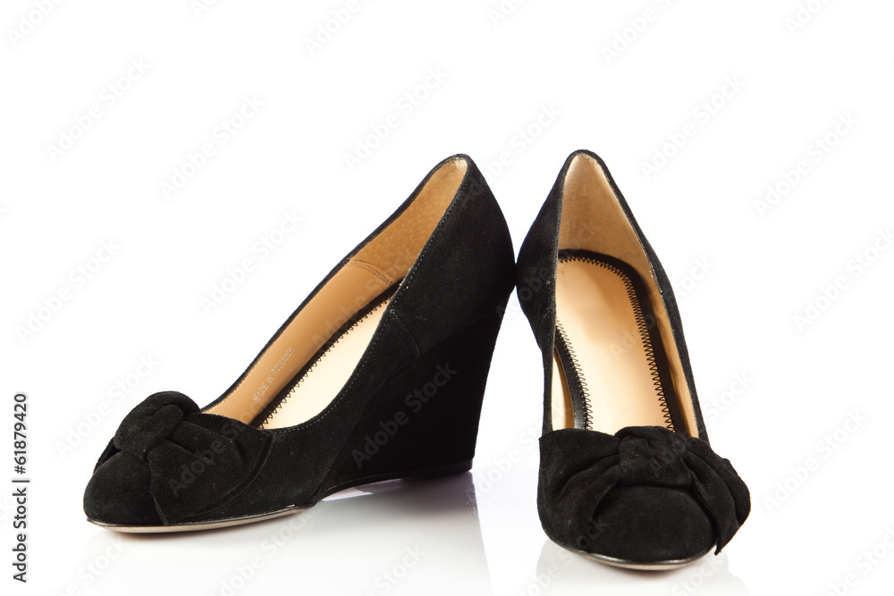 Woman shoes isolated on white. Nice woman shoes Woman shoes isolated on white. Nice woman shoes