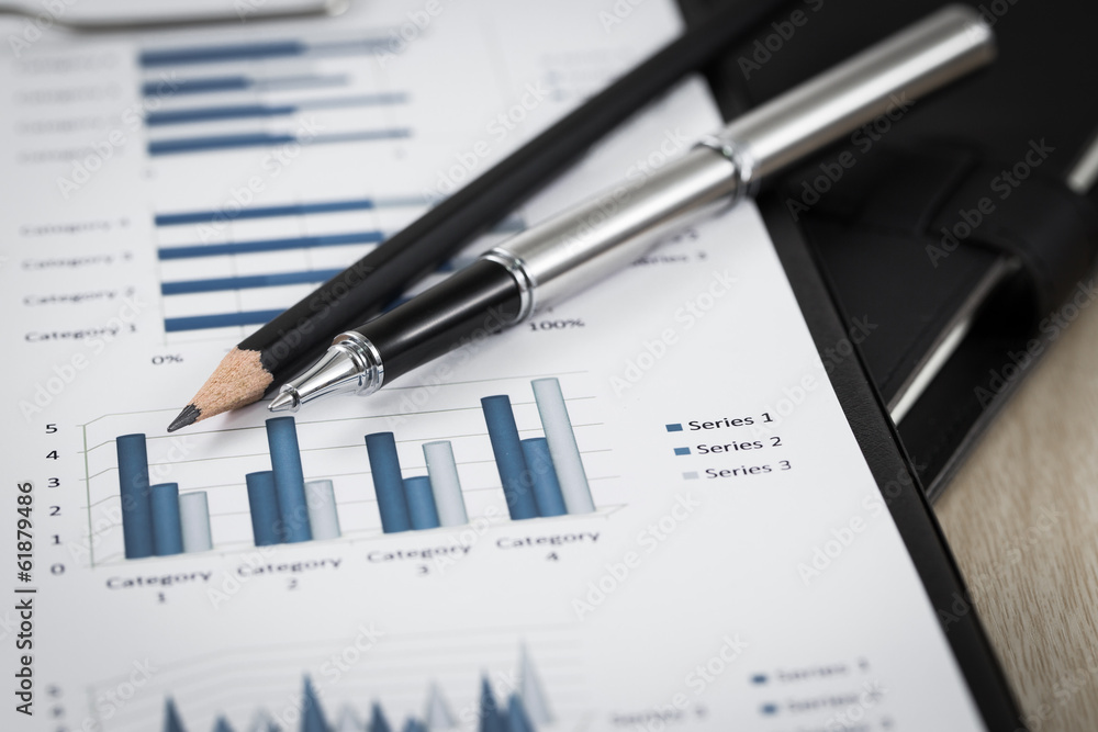Showing business and financial report Showing business and financial report