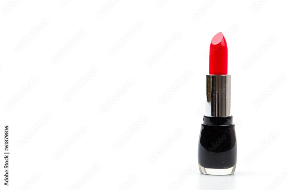 Fototapeta premium lipsticks isolated white background
