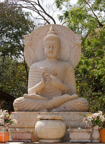 Photography White buddha statue in Thailand